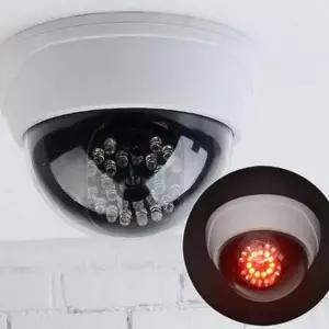 [콩심팥심]가정용 돔형 가짜 모형 보안 cctv 카메라 실내 LED돔형가짜