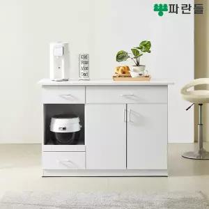 [착불배송] 파란들 LPM상판 1200 아일랜드식탁 아일랜드홈바 주방수납장