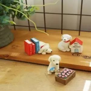 미니어처 하우스 강아지 3종 1P 선반장식 데코소품 데코용품