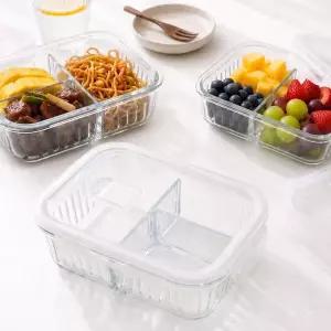 /상상앤드 1+1 디유 템바보드 내열유리 반찬통 3칸 1040ml