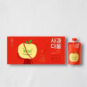 사과다움 씨없는 사과즙(NOSEED) 120ml 프리미엄 어린이 간식 아기 20포/10포