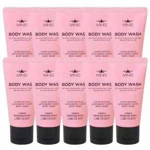 [엘지생활건강]엘지 미니스 수퍼보타닉 레몬앤민트향 바디워시 50ml /미니 여행용 48개입 1박스