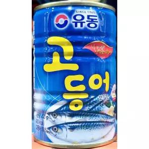 고등어캔 (유동 보일드 400g) X24 고등어캔 통조림 고등어통조림