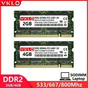 DDR2 2GB 노트북 메모리 램 PC2 2V 5300 6400 200핀 533 667 800Mhz 2RX8 6칩 CL6 NonECC Som