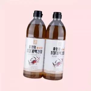 홍영의 붉은대게 백간장 980ml2입 4613519