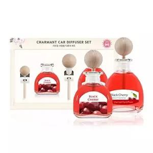 고품질 더허브샵 샤르망 차량용 디퓨저 선물세트 50ml+100ml 아쿠아체리블라썸 피톤치드 W4787AF