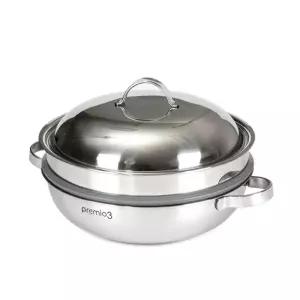 국내산 키친아트 통삼중 올스텐 2단찜냄비(전골) 30cm