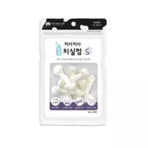 네츄럴랩 치카치카 우유 치실껌 S 6개입 강아지 우피껌 개껌 48g