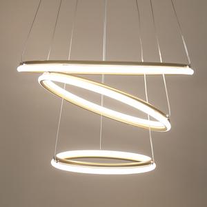 LED 노블레스 펜던트 60W 주백색 / LED램프 내장형 식탁등 인테리어조명 쓰리링 티파니 3단