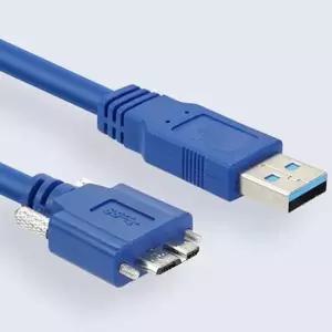 [셀러허브]Coms USB 3.0 Micro USBB 케이블 젠더 나사 고정 1M (S11008981)
