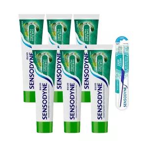 센소다인 시린이케어 오리지날 플러스 치약 100g, 6개+딥클린 칫솔 1입, 1개