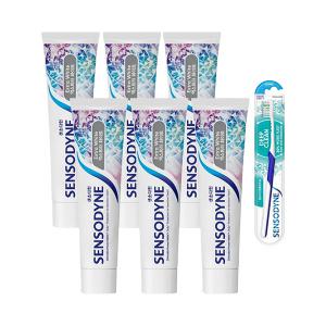 센소다인 엑스트라 화이트 치약 120g, 6개+딥클린 칫솔 1입, 1개