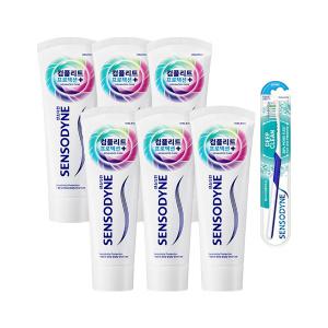 센소다인 컴플리트 프로텍션 플러스 치약 100g, 6개+딥클린 칫솔 1입, 1개