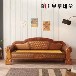[보루네오하우스]뜨끈뜨끈 클래식01 온도조절 황토흙 온돌쇼파 (가로235cm/전국무배)
