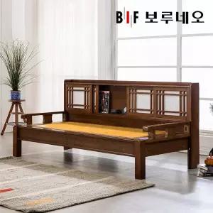 [보루네오하우스]뜨끈뜨끈 LED수납 온도조절 황토흙 온돌쇼파 (가로217cm/전국무배)