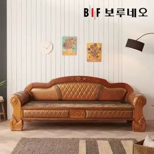[보루네오하우스]뜨끈뜨끈 클래식01 원적외선 황토볼 온돌쇼파 (가로235cm/전국무배)
