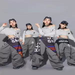 코드루이스 초등 여아옷 그레이 방송댄스복 걸그룹 걸스힙합 방송댄스복 연예인 의상