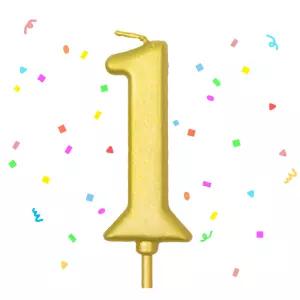 골드 생일 축하 파티 케이크 1번 숫자초 예쁜 금색 기념일 이벤트 기념일 환갑 칠순 팔순 구순 생신 홈