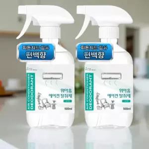 오래된 에어컨 청소 스탠드 천장형 벽걸이 냄새 제거 곰팡이 셀프 탈취제 500ml 4개