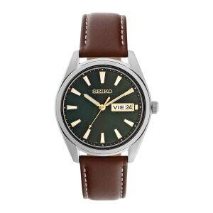 세이코 SEIKO 시계 석영 해외 모델 그린 문자판 송아지 가죽 SUR449P1 남성 [병행 수입품]