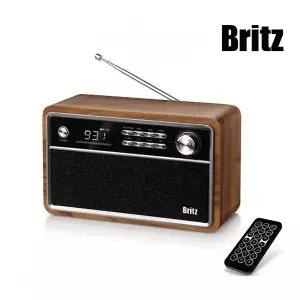 [브리츠] BA-MK300 블루투스 빈티지 FM 인테리어 올인원 카페 스피커 Britz