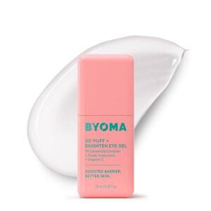 BYOMA 디퍼프 + 브라이트 젤 - 다크서클, 퍼프 및 주름을 위한 경량 크림 히알루론산 비타민 C 함유 언더 배리어 리페어 스킨케어 0.68 fl. oz