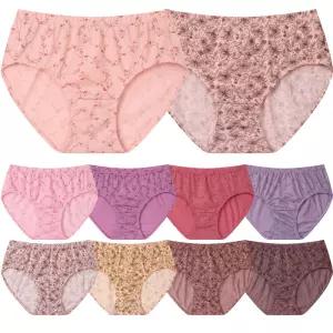 KPL 블루밍 맥시 스타일 면 여성팬티 10매 세트 빅사이즈 가능 KPL-5254