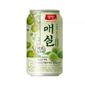 양반 매실 제로 355ml 12입 과채주스 레몬 매실 오렌지 주스