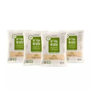 오르지오 유기농 사탕수수 원당 황설탕 5kg 4포 농약과 화학비료를 사용하지 않은 100% 유기농 사탕수수당