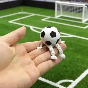 스포츠 응원 데스크 장식 피규어 세트 - 축구 농구 미식축구 골프 야구 테마의 앉은 자세 캐릭터