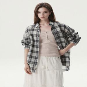 [AK수원점] [후아유] 여성 Summer Loose-fit Check Shirts WHYCG2541F