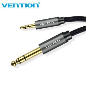Vention Male-남성 3.5mm-6.35mm 어댑터 믹서 증폭기 용 Aux 케이블 금도금 3.5 잭-6.5 잭 3m 5m 10m Cabo