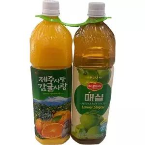 델몬트 제주감귤 + 매실 기획 1.5L*2입