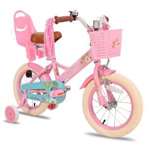 eAj JOYSTAR 2-7세 여아용 리틀 데이지 자전거, 인형 자전거 시트 및 스트리머가 장착된 16인치 여아용 자전거 12대, 깃발 및 번호판이 장착된 소년용 자전거, 다양한 색상