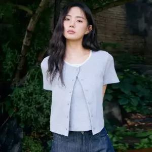 [롯데백화점]로엠 RE 반팔 레이스 나시 가디건 세트_RMHWF26RT2