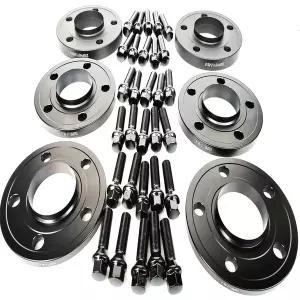 허브스페이스 휠 2x 10/12/15/20mm 5x112 66.6 허브센트릭 스페이서 M14x1.25 볼트 BMW 호환 G42 2 시리즈