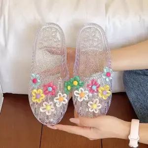 여름 말캉말캉 DIY 파츠 젤리 슈즈 아쿠아 슬리퍼 