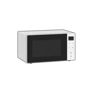 [LG] 디오스 전자레인지 23L 스마트 인버터 MW23GD 이지클린코팅
