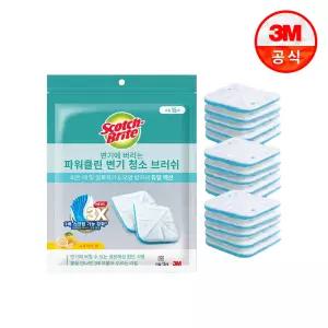 [3M] 변기에 버리는 파워클린 크린스틱 변기 청소 브러쉬 리필 15입