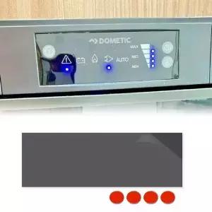 카라반 냉장고 제어판 탈착식 보호 커버 70x50mm 틴트 모토홈 RV 내부 액세서리 도메틱용