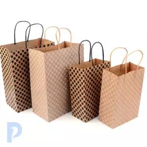도트 패턴 종이 포장백 크라프트선물봉투