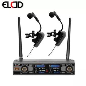 ELCID HS-EM77 SS 무선 색소폰 핀 마이크 노래교실 공연