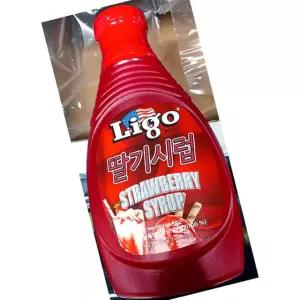 리고 딸기 시럽 567g 4개 과일시럽 음료시럽 빙수시럽