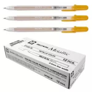 사쿠라 젤리롤펜 겔리롤펜 메탈릭 XPGBM 0.8mm (골드) (12개입) 1다스 2444368 J