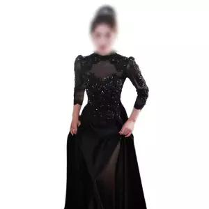 성악드레스 성악 시상식 공연 악기 연주회 드레스 긴 연주 파티복 파티 롱 블랙