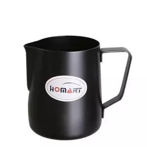 홈아트 테프론스팀피쳐 블랙 600ml 우유 라떼아트 그릇 찬기