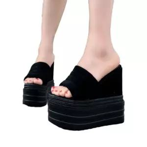 웨지 촬영용 통굽 드레스 키높이 슬리퍼 신발 샌들 구두