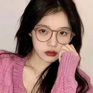 고품질 동글이 브라운 블랙 뿔테 코디 가벼운 대학생 안경 뿔테 무테 (WB9D643)