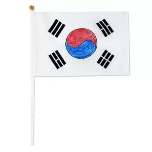 ( )혜명잡화마트 태극기 깃발(소) 소형깃발 미니태극기 채색도구 가로기 미니깃발