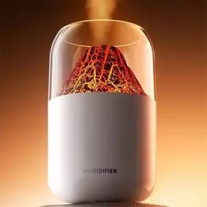 ( )웰스온 볼케이노 USB 무드등 가습기 V2 250ml 화이트 휴대용가습기 가습기용품 탁상용가습기